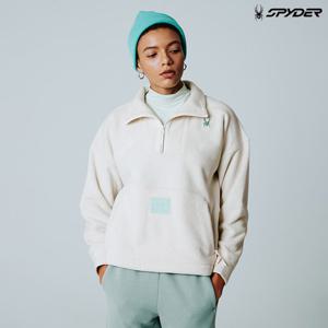 [스파이더] 여성 하이넥 타월 아노락 티셔츠 SPIWCNRL351WIVY