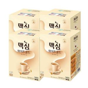동서식품 맥심 화이트골드 믹스 250개입 4개