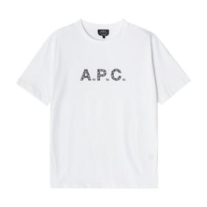 [아페쎄 APC] COEIO H26347 TAG BLANC/NOIR 남성 반팔티