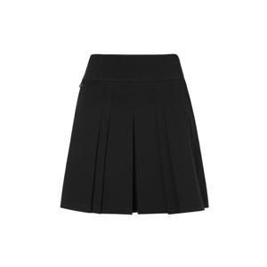 헤지스 골프 여성 24FW 블랙 여성 변형 플리츠 스커트 HWSK4C601BK