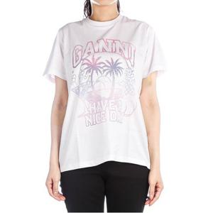 [가니] 24FW (T3918 151 BRIGHT WHITE) 여성 반팔 티셔츠