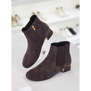 [머랭고]천연소가죽스웨이드 첼시앵클부츠 3.5cm (M23W08L)