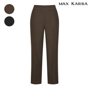 [막스카라]폴리 스판 허리 밴딩 일자 통 바지_M43MWP003ME