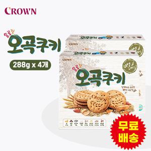 [크라운] 옹골진 오곡쿠키(288gx4개)