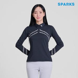 [스팍스] 여성 기능성 사선 긴팔 카라 티셔츠 SO1LTS001