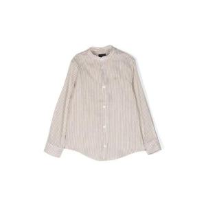 페이 남아 베이지 스트라이프 긴팔 셔츠 FS5P70K_I0148101BG