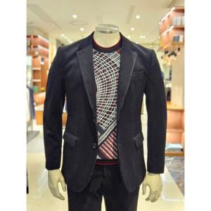 롯데광복 2024 F/W 캐주얼 간절기 스판 벨벳 정장자켓(R243SJ103BK-GB)
