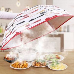 음식덮개 레드 원터치 보온 상보 푸드커버 접이식