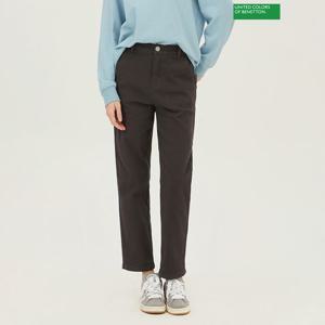 [베네통] 밴딩 기모 배기 데님팬츠 BADP57361_DG