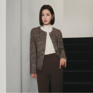 [올리비아하슬러] 레이어드 레이스패턴 긴소매티셔츠_OHDWTS202 OHDWTS202