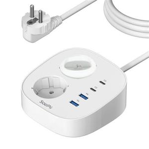Soopii GaN 65W 초고속충전 2구 콘센트 4000W GC10