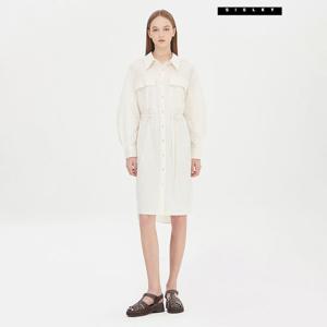 [시슬리] 아테소 셔츠 롱 원피스 SAOP08341_BE