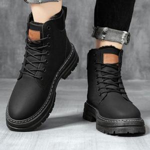 [라일리] Rly 워커 스타일 따뜻한 겨울 기본 방한 안감 털 남성