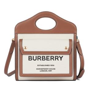 버버리 미니 포켓 백 8039361 (NATURAL/MALT BROWN)
