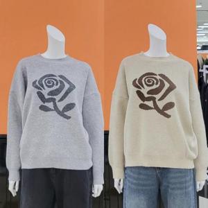 파파야 DP01 라운드 로즈 니트 PNORKT021D