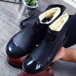 [라일리] Rly 방한 남성 겨울 레인 부츠 따뜻한 털 장화 야구 잠