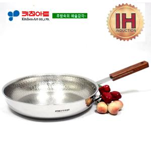키친아트 멘토(IH)인덕션 통오중 후라이팬28CM