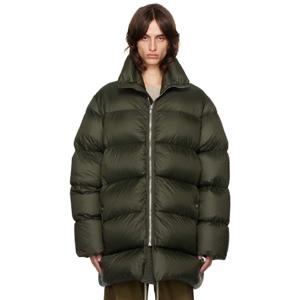 25 FW 릭오웬스 남성 그린 포터빌 터틀 다운 코트 242232M178022