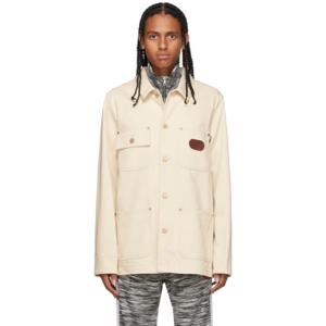 팜앤젤스 오프 화이트 Missoni 멜트 로고 데님 재킷 212695M177008