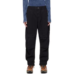 25 FW 디젤 남성 블랙 비크 카고 팬츠 242001M188002