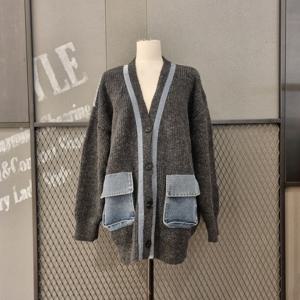 르니앤맥코이 데님포켓루즈핏가디건 ML12CD7191FJY