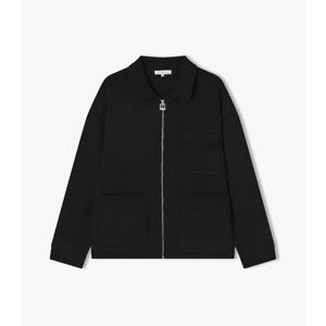 리버클래시 24FW 블랙 칼라 포켓 집업 가디건 LKF51402