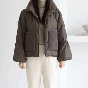 [바네사빈] 덕다운 심플 베이직 포켓퍼 패딩 자켓 점퍼 v00948