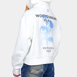 우영미 여성 야광 젤리피쉬 백로고 후드 화이트 M241TS35732W