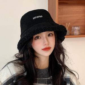 여성 리버시블 뽀글이 겨울모자 방한 버킷햇 LK-HT12