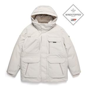 내셔널지오그래픽 N244MDW380 아틀라스 윈드스토퍼 아웃포켓 구스 다운 점퍼 BEIGE