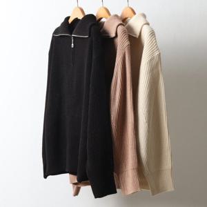 [아이우먼]빅사이즈카라티 J574L412 반지퍼하찌폴라니트티 RM