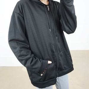 남여공용 베이직 후드 집업 루즈핏 점퍼 빅사이즈