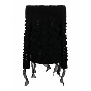 [BLUMARINE] 라프리마 여성 탑 탱크 오프숄더 니트 A322M370AN0990 블랙 /8