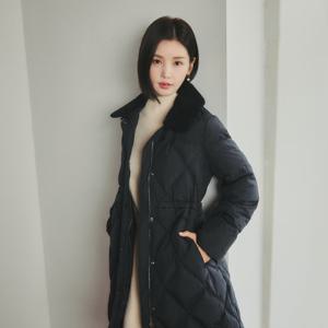 [올리비아하슬러] 탈부착 에코 퍼 카라 코트 다운점퍼_OHDWDW107 OHDWDW107