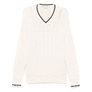 마르니 니트웨어 UFC656 CVMG0137Q0 00W02 WHITE