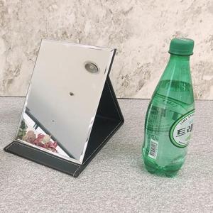 거울 가죽PU 15.5x21.5 사각거울 접이식거울