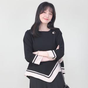 애비뉴투지 엄마옷 언발란스 커팅 블랙 베이지 봄 가을 정장 블라우스 B01538