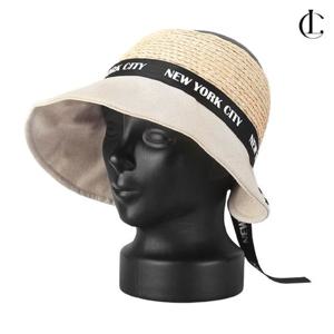 엘케이트 여성 버킷햇 LMJ087 밀짚모자 썬캡 챙모자