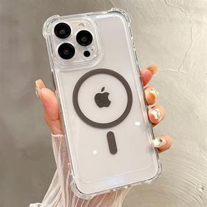 아이폰13 프로 맥스 맥세이프 풀커버 투명 젤하드 범퍼 케이스