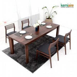 케미에르 콜로닌 4인 세타피아 원목식탁SET(의자형) KRS-416
