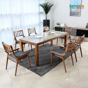 케미에르 켈트 6인 세라믹 원목식탁SET(의자형) KHD-954S