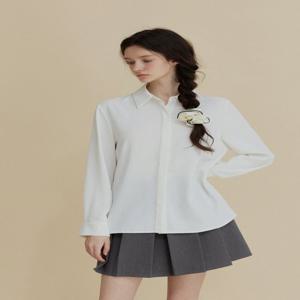 트위 제인 빅카라 솔리드 히든 블라우스 셔츠 TNBCFBL001