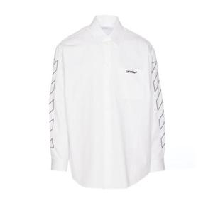 오프화이트 긴팔 셔츠 OMGE004S25FAB002 0110 White