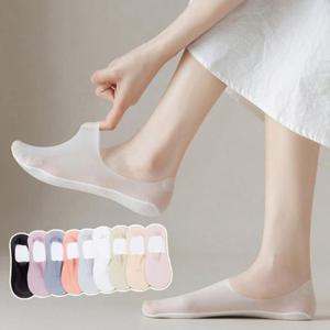 여성 SS 클리어 비침 클래식 쿨 실크 덧신
