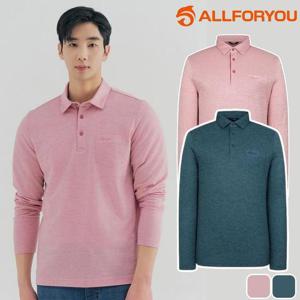 올포유 남성티셔츠 긴팔티 카라 가슴포켓 간절기 봄