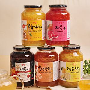 꽃샘 꿀 유자차 1kg (안전포장)