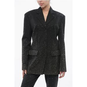 오프화이트 수트 자켓 OWEF123S24FAB0041010 Black
