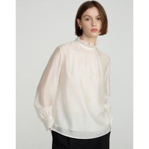 닥스 여성 25SS 크림 러플장식 블라우스 DLBL5B203CR