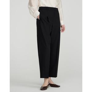 닥스 여성 25SS 블랙 울혼방 배기핏 슬랙스 팬츠 DLPA5B210BK