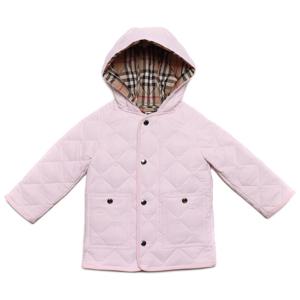 [버버리] 23SS 다이아몬드 퀼팅 후드 재킷 (8053911 ALABASTER PINK 23S)